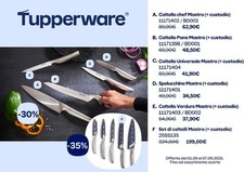 Tupperware Set Coltelli Mastro