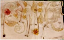 Ricambi in murano originale lampadario e appliques