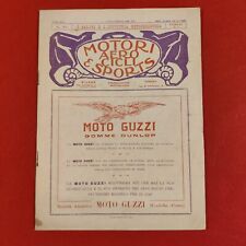 RIVISTA MOTORI AERO CICLI SPORTS 1928 NOVEMBRE EPOCA VINTAGE  MOTO GUZZI BUGATTI