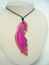 Ciondolo in AGATA fucsia e