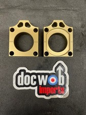 Blocchi Regolazione Catena Assale Posteriore Honda CR125 2003 Doc Wob Oro Anodizzati Rigidi