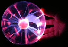 SFERA GIGANTE LAMPADA AL PLASMA BALL SCARICHE FULMINI - GRANDE VETRO NEW -ITALIA