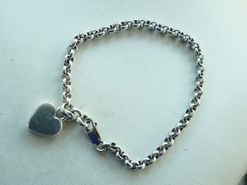 Bracelet vintage argent massif - bracelet,