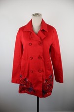 DESIGUAL CAPPOTTO GIACCA DONNA TG 40 WOMAN JACKET VINTAGE COTONE COAT