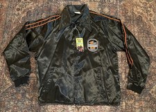 Giacca vintage Husqvarna zip nylon punto catena L fondo di magazzino nuova con etichetta anni 70 Talon