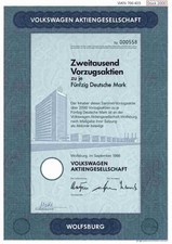 VW Volkswagen 1986 Passat Beetle Golf Lupo Wolfsburg Kassel 100.000 DM azioni auto