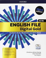 ENGLISH FILE DIGITAL GOLD A2/B1 WITH KEY THIRD EDITION OXFORD 9780194524889
