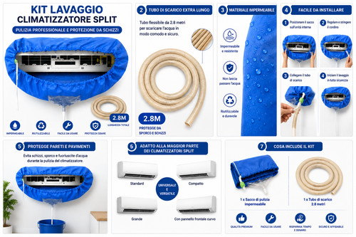 Kit pulizia condizionatore - kit,