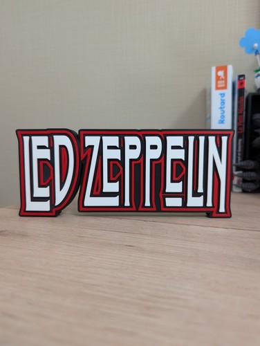 Logo led zeppelin enseigne - 3d,