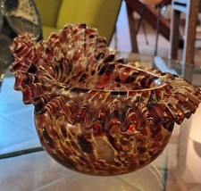 VASO IN VETRO SOFFIATO MURANO