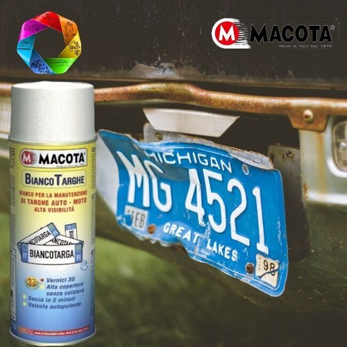 Bianco targhe auto macota - targhe,