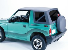 Capote nera adatta per Suzuki Vitara (1988-2004) soft top dischi oscurati
