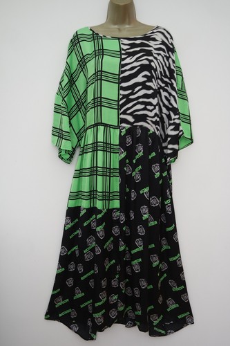 Abito midi collusion verde - midi,