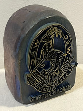 Antico e raro TIMBRO / SIGILLO - WILD & C. ESSE QUAM VIDERI - STAMBECCO - TORINO