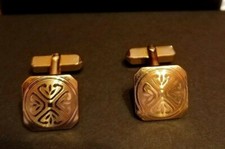 PREGIATI GEMELLI-CAMICIA CM.1,7 <SWANK DESIGN> '30s, gold-filled ORO GIALLO 12k 