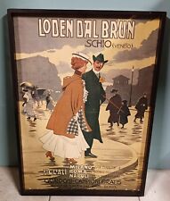 LODEN DAL BRUN SCHIO VICENZA ABBIGLIAMENTO QUADRO PUBBLICITARIO