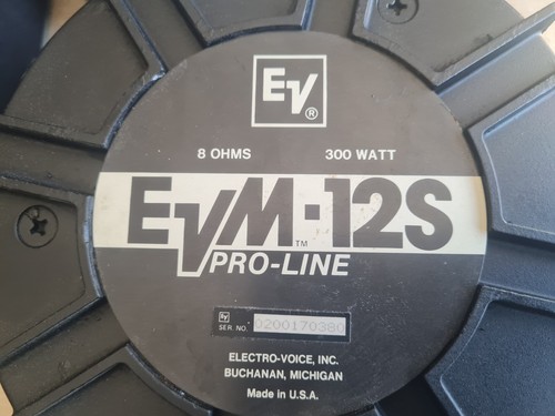Electro voice evm 12s - pro, line