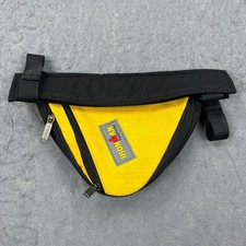 Borsa porta attrezzi bici Iron Man Triathlon giallo nero triangolo attacco telaio