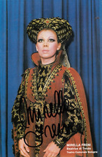 CARTOLINA AUTOGRAFATA MIRELLA FRENI BEATRICE DI TENDA TEATRO COMUNALE BOLOGNA