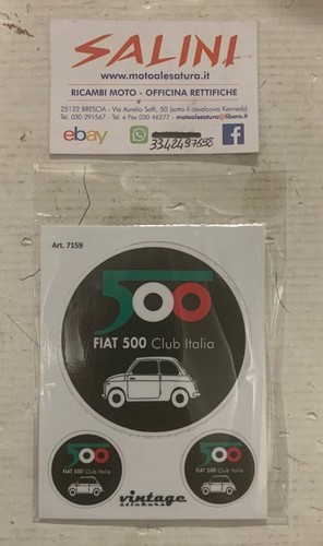 Adesivo vintage fiat 500 - adesivo, "