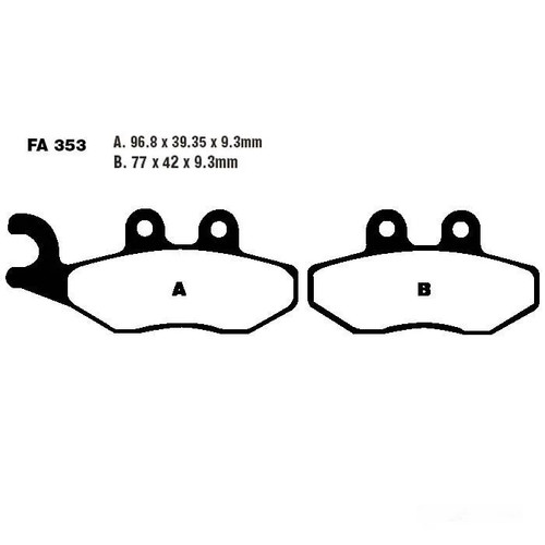 Pastiglia freno anteriore - , ebc