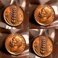 5 CENTESIMI 1925 SPIGA FIOR DI