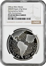 Medaglia Spagna 2002, NGC PF69