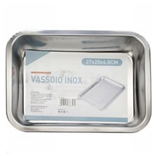 VASSOIO TEGLIA IN ACCIAIO INOX