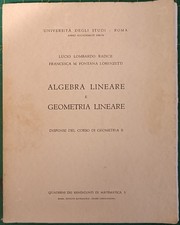 Algebra lineare e geometria