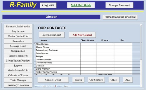 Database home management per - home,