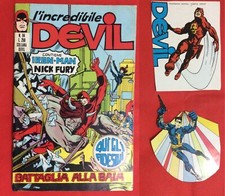 DEVIL N.94 CORNO 13/12/1973 BUONO NO RESA GADGET ADESIVI ORIGINALI CON FUSTELLA