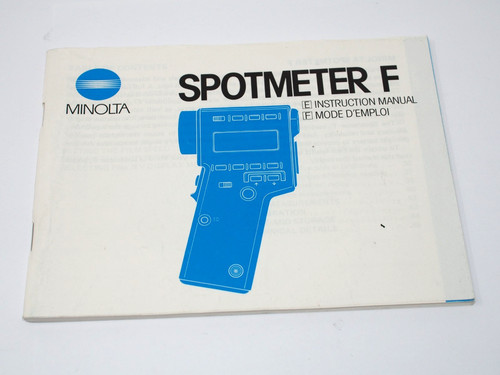 Minolta spotmeter manuale - minolta, f