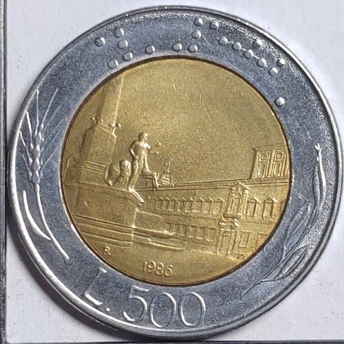 500 lire 1986 italie - italy,
