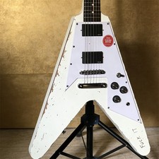 Chitarra elettrica bianca