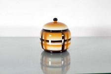 Art Deco SIMONETTO per GALVANI Contenitore in ceramica aerografata Italia '30