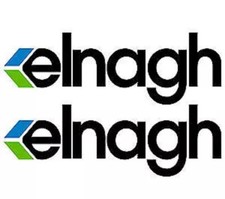 KIT 2 Adesivi COPPIA Sticker LOGO ELNAGH DECALCOMANIE ADESIVO CAMPER 50x16