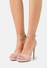 Sandali Aldo Wicoethiel raso scarpe cerimonia satin rosa tacco 12 spillo plateau