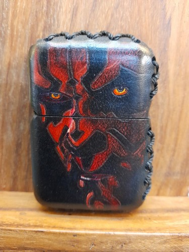 Zippo custom hand made - , leather