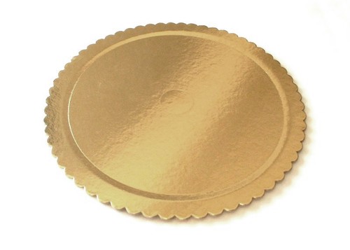 Vassoio tondo ala oro nero - tondo, oro/nero