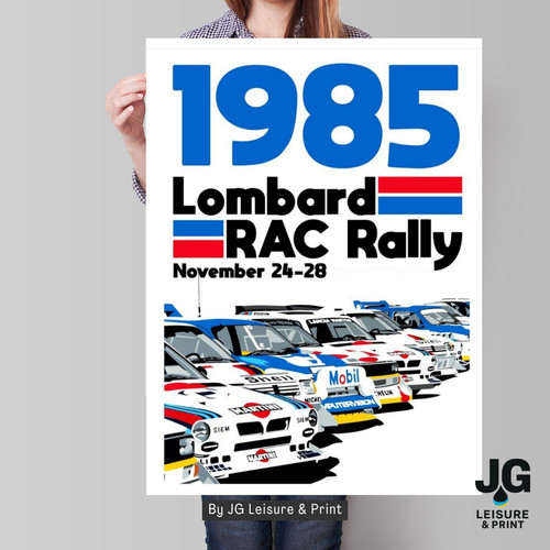 Poster rally rac - rac, 1985