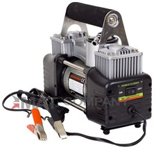 Compressore Aria 2 Cilindri Alta Potenza 12Volt Pneumatici Auto + Tempo Libero