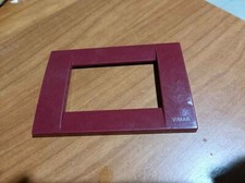GIACENZA MAGAZZINO PLACCA PLACCHETTA VIMAR 16743.07 3 MODULI 3M  ROSSO IDEA