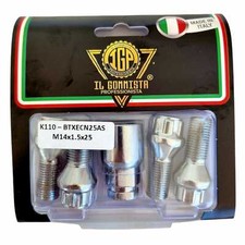 K110 KIT BULLONI ANTIFURTO RUOTE 14x1,5x25 CONICO PER FIAT ULYSSE DUCATO SCUDO