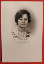 PHOTO FOTO DONNA PRIMO PIANO ROMA  FOTO FRANCESCO REALE 1940 - 50 C. ( F 26 )