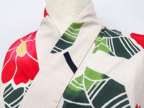 Kimono giapponese yukata - yukata, crema