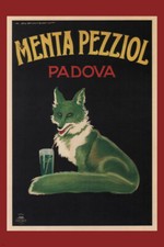 MENTA PEZZIOL 1922 Poster pubblicitario vintage di MARCELO DUDOVICH ITALIA 12x18