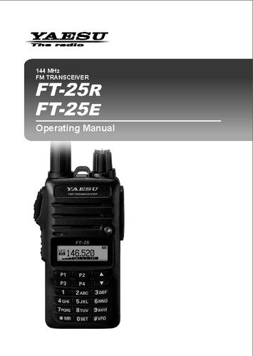 Yaesu 25r 25e manuale - ft-25e,