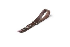Barber Shop WRIST STRAP "RAZOR CUT" In pelle testa di moro traforata