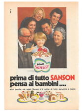 Pubblicità anni 70 Gelati Sanson pensa ai bambini