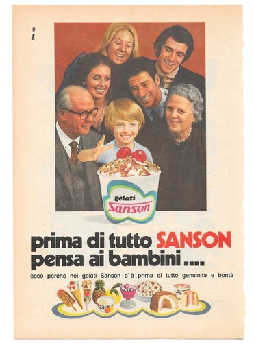 Pubblicità anni gelati - pubblicità,